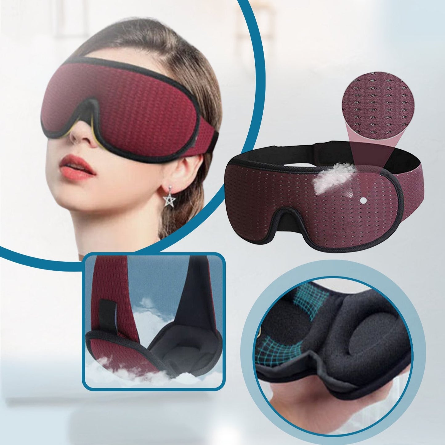 Weighted Eye Mask | RoyalRest Sleep 3D™ - Royalty Sleepy